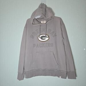 NFL Green Bay Packers ‘47 Brand Sweatshirt Pullover Gray Hoodie Mens Size M